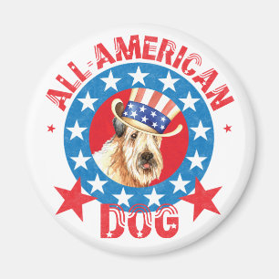 Patriotic Wheaten Magnet