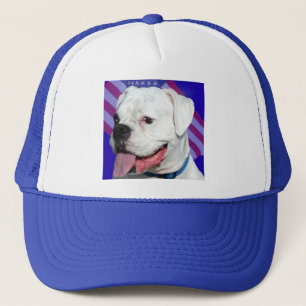 Patriotic white boxer hat