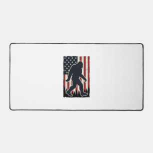 Patriotic Wilderness Creature Vintage Flag Vector Desk Mat