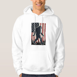 Patriotic Wilderness Creature Vintage Flag Vector Hoodie