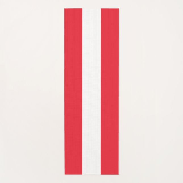Patriotic Yoga Mats with flag of Austria (Front)