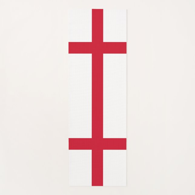Patriotic Yoga Mats with flag of England, UK (Front)
