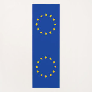 Patriotic Yoga Mats with flag of Europe