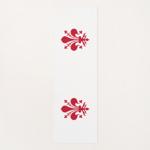 Patriotic Yoga Mats with flag of Florence, Italy