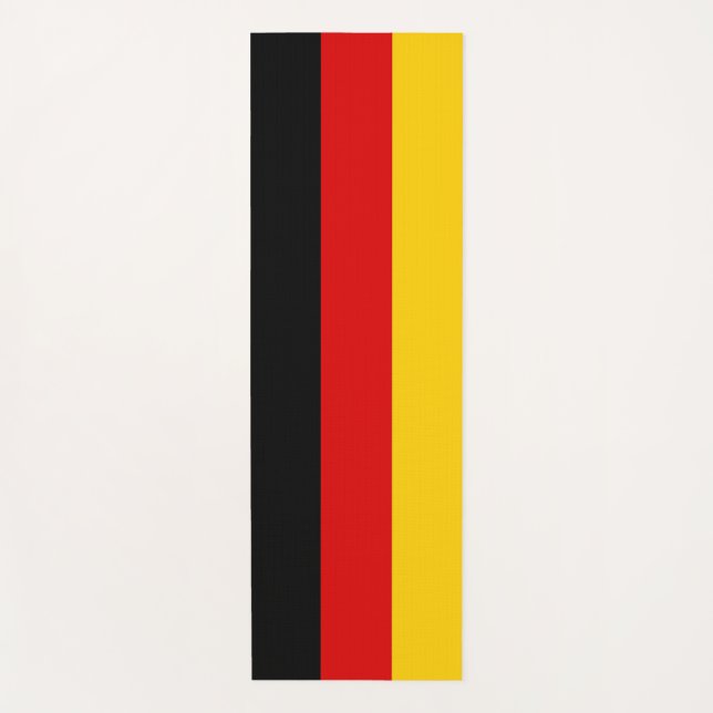Patriotic Yoga Mats with flag of Germany (Front)
