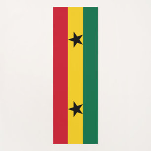 Patriotic Yoga Mats with flag of Ghana