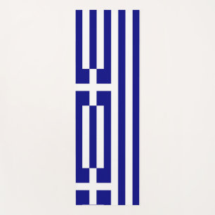 Patriotic Yoga Mats with flag of Greece