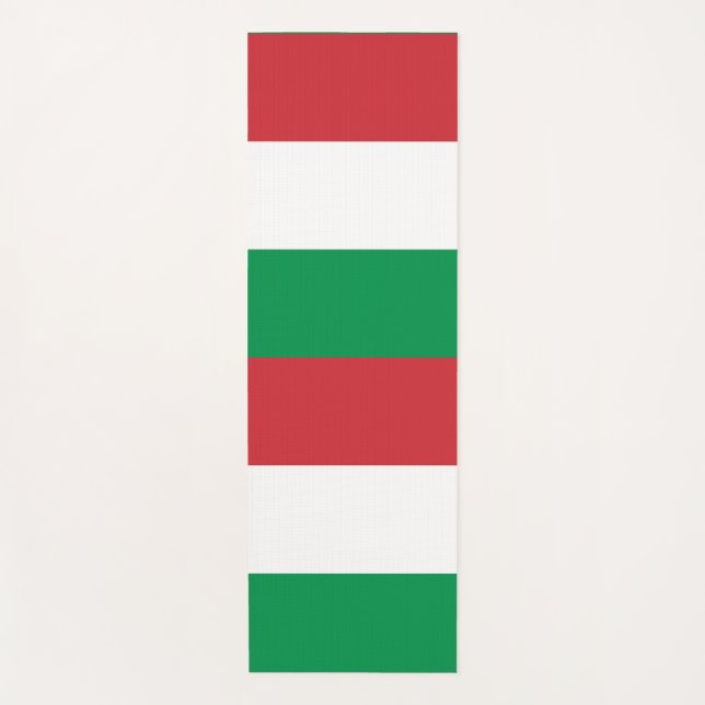 Patriotic Yoga Mats with flag of Italy (Front)