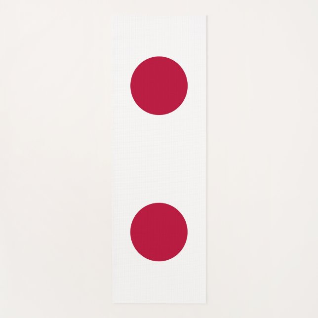 Patriotic Yoga Mats with flag of Japan (Front)