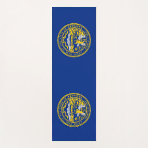 Patriotic Yoga Mats with flag of Nebraska