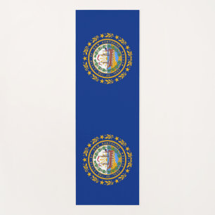 Patriotic Yoga Mats with flag of New Hampshire
