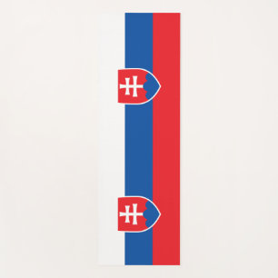 Patriotic Yoga Mats with flag of Slovakia