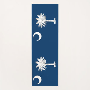 Patriotic Yoga Mats with flag of South Carolina