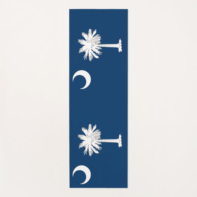 Patriotic Yoga Mats with flag of South Carolina (Front)