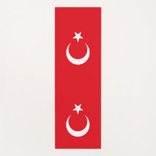 Patriotic Yoga Mats with flag of Turkey