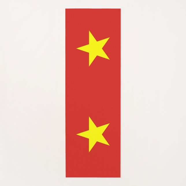 Patriotic Yoga Mats with flag of Vietnam (Front)