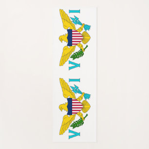 Patriotic Yoga Mats with flag of Virgin Islands