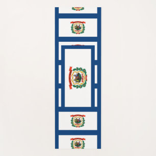 Patriotic Yoga Mats with flag of West Virginia USA