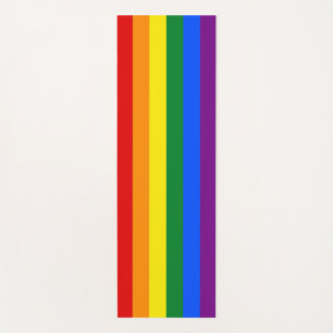 Patriotic Yoga Mats with Pride flag of LGBT