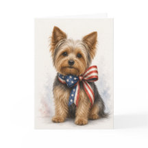Patriotic Yorkshire Terrier - Yorkie 4th of July