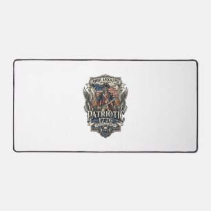 Patriotic Zombie Patriot General Zombie Apocalypse Desk Mat
