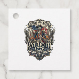 Patriotic Zombie Patriot General Zombie Apocalypse Favour Tags