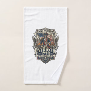 Patriotic Zombie Patriot General Zombie Apocalypse Hand Towel