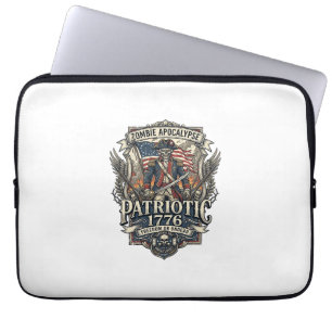 Patriotic Zombie Patriot General Zombie Apocalypse Laptop Sleeve
