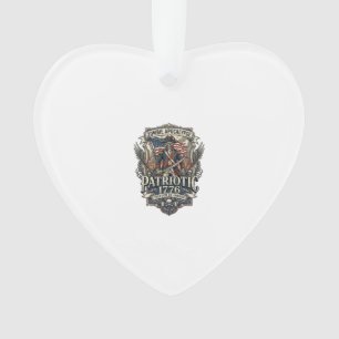 Patriotic Zombie Patriot General Zombie Apocalypse Ornament