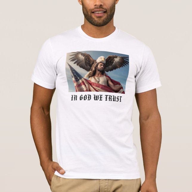 *~* PatrioticShirt  American Flag AP27 Eagle Men T-Shirt (Front)