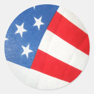 Patriotism Classic Round Sticker