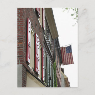 Patriotism Colonial Style Postcard