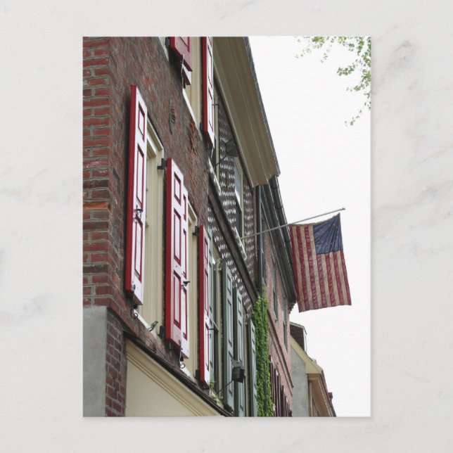 Patriotism Colonial Style Postcard (Front)