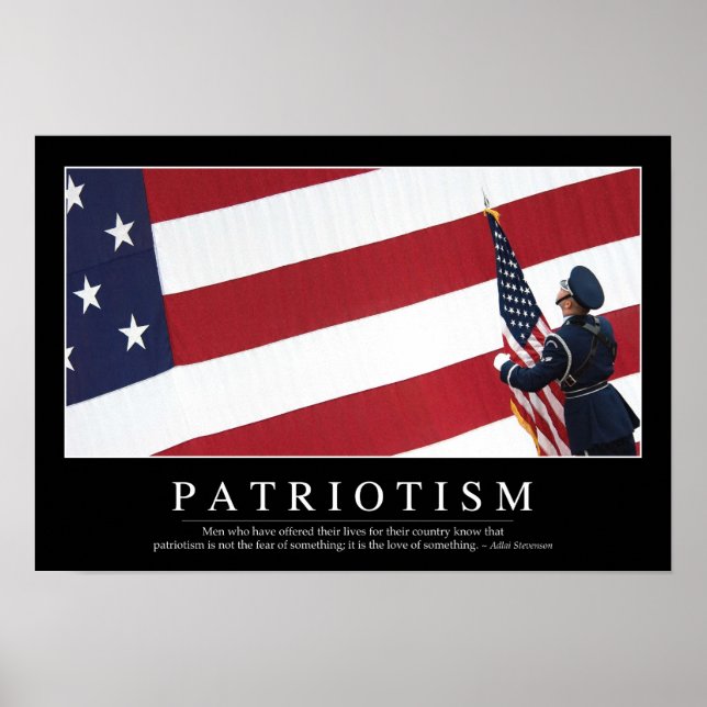 Patriotism: Inspirational Quote Poster (Front)