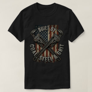 Patriots Coal Steel Grit Labour Day Wrench T-Shirt