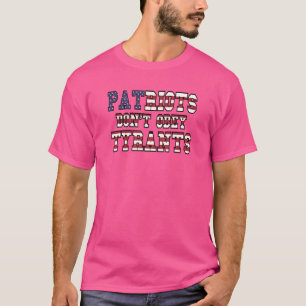 Patriots Don't Obey Tyrants Usa Vintage Flag Patri T-Shirt