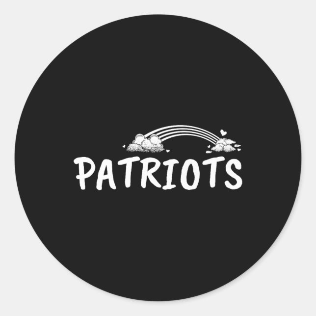 Patriots Henry County Game Day Hs  Classic Round Sticker (Front)