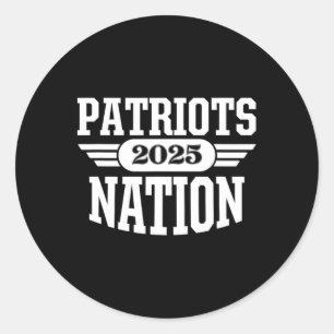 Patriots Henry County Nation [year]  Classic Round Sticker