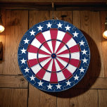 Patriot's Precision Dartboard<br><div class="desc">This stunning dartboard features a bold red, white, and blue design, complete with stars and stripes that pay homage to the spirit of patriotism. Whether you're hosting a backyard barbecue, a game night with friends, or honing your skills solo, the "Patriot's Precision Dartboard" adds a touch of Americana flair to...</div>