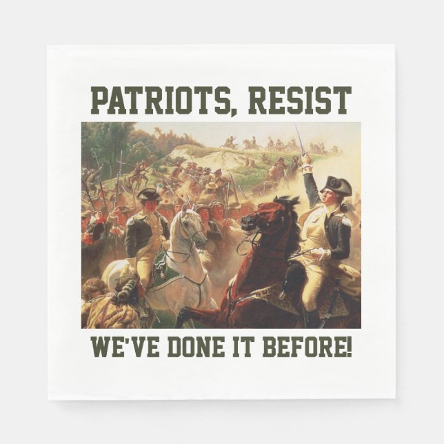 Patriots Resist Attacks on Democracy  Napkin (Front)
