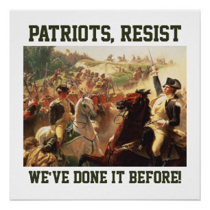 Patriots Resist Attacks on Democracy Poster