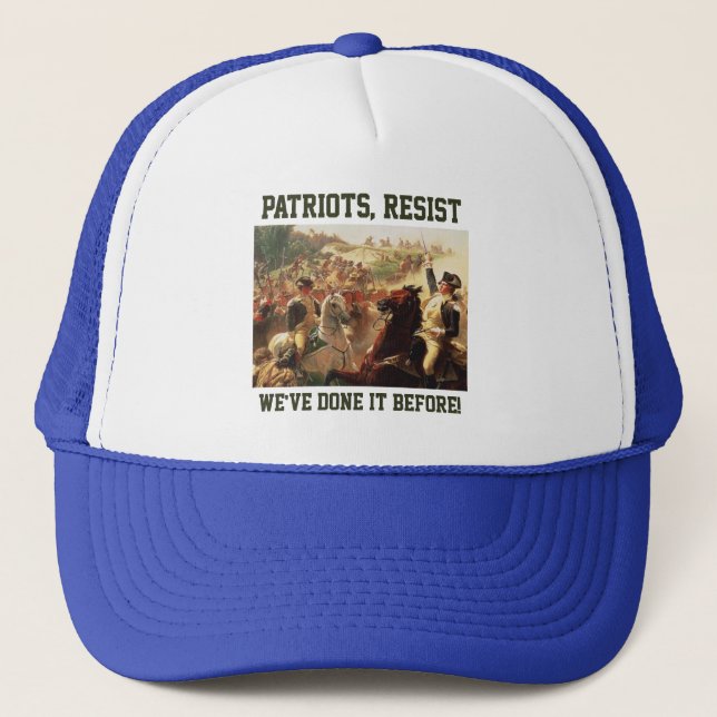 Patriots Resist Attacks on Democracy Trucker Hat (Front)