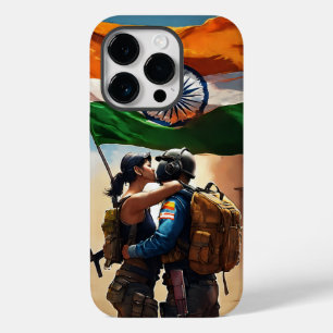 "Patriot's Victory: PUBG Player Kisses Indian Flag Case-Mate iPhone 14 Pro Case