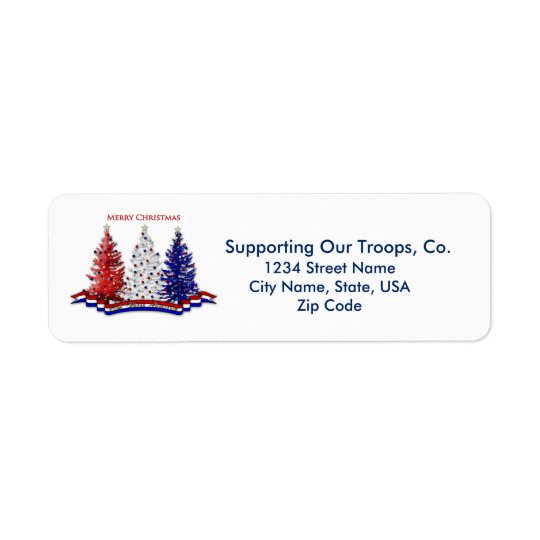PATRITOTIC CHRISTMAS COLLECTION - RETURN LABELS