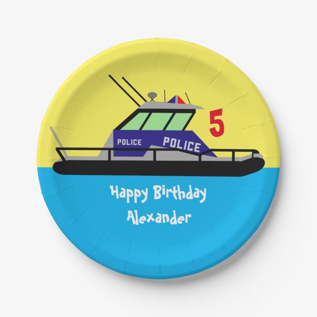 Patrol Boat Paper Plate (Front)