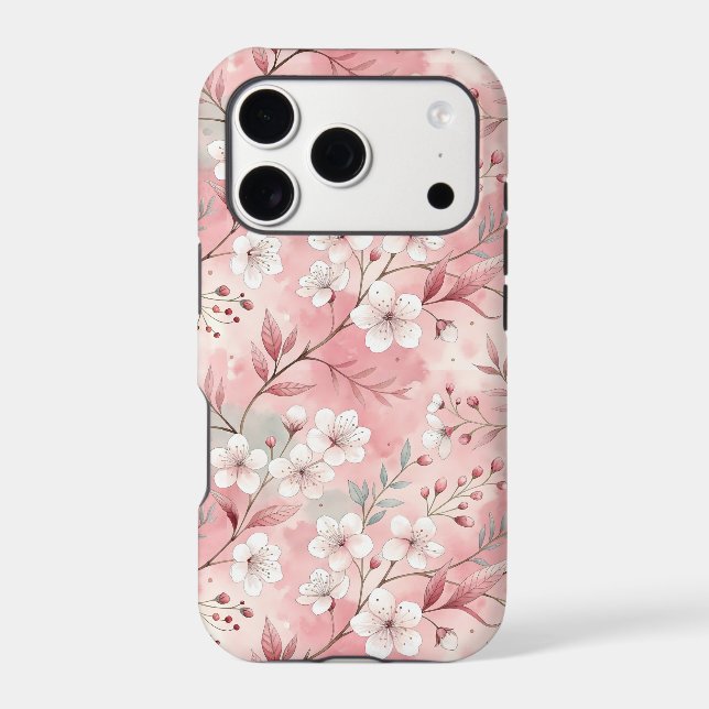Patrón de Flor de Sakura Rosa  (Back)