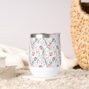 Patrón floral de tulipano escandinavo