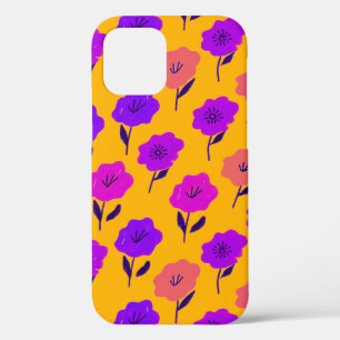 Patrón floral vibrante iPhone 12 pro case