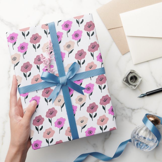 Patrón floral vibrante wrapping paper (Gifting)