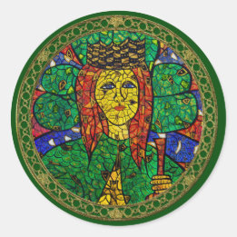 Patron Saint Of Depression And Anxiety St Dymphna Classic Round Sticker